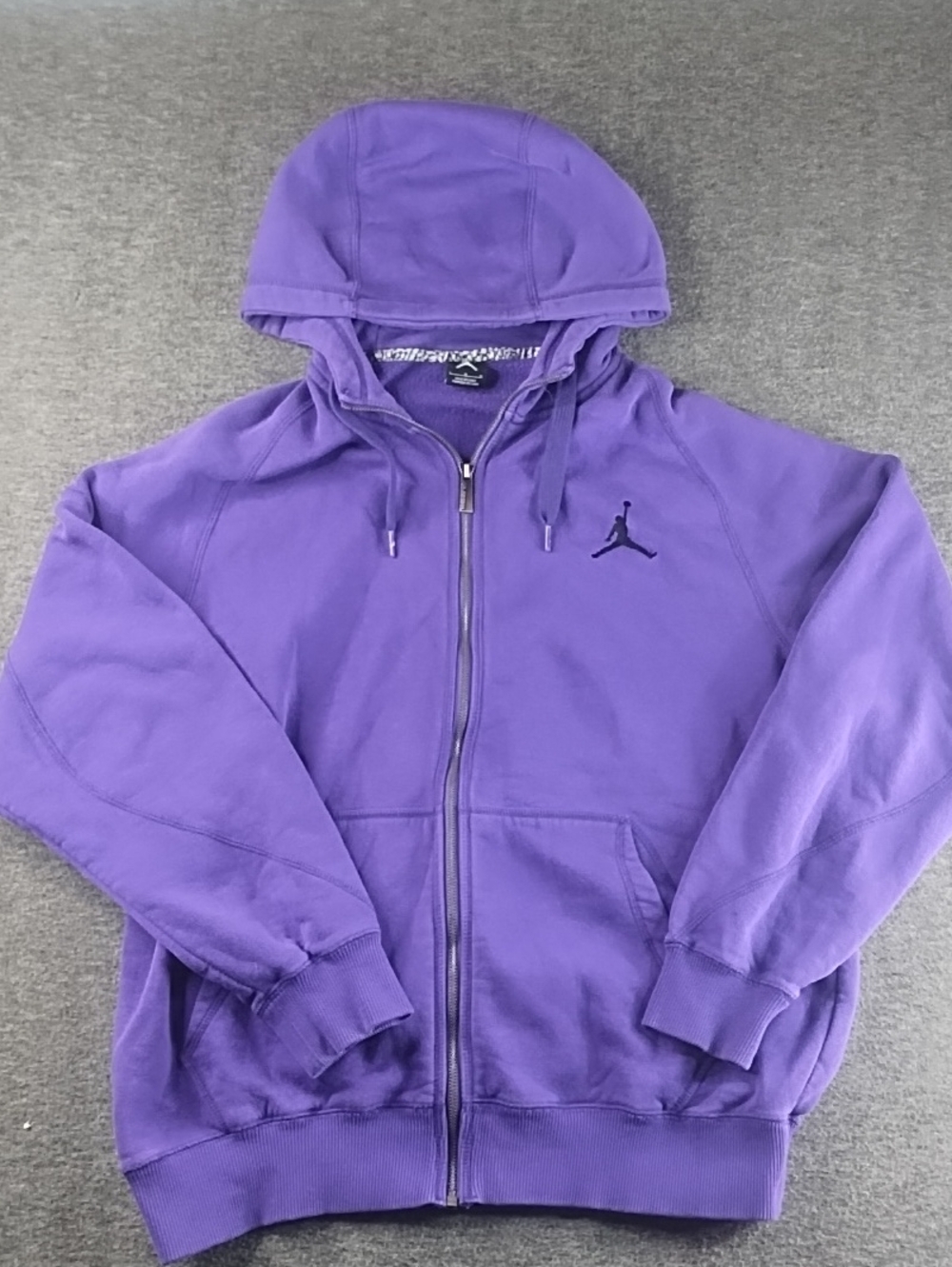 Jordan Men's Purple Full-Zip Hoodie Jacket Large